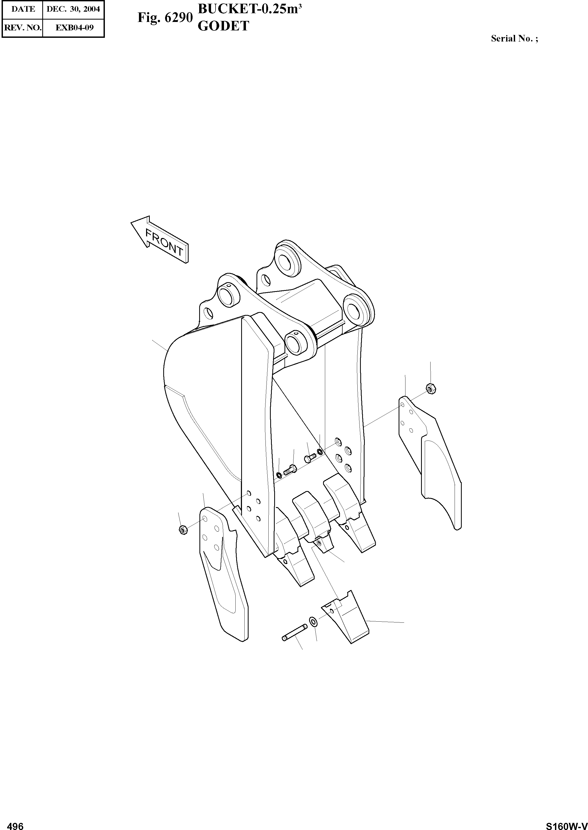 Other: DOOSAN-DAEWOO / SOLAR 160W-V(S160W-V) / BUCKET-0.25§©(6290 : 6290)