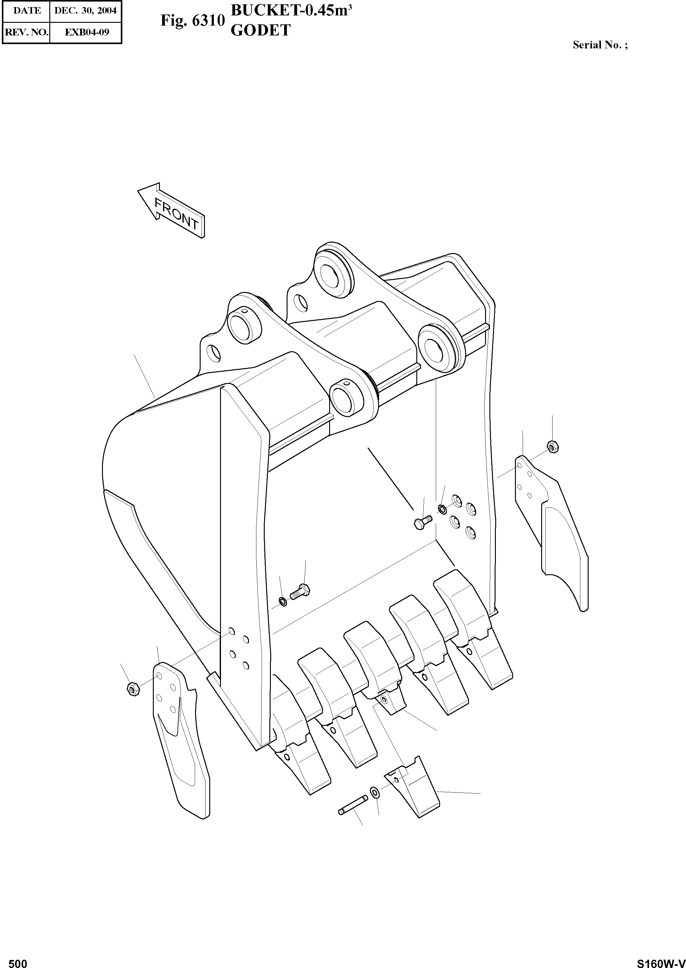 Other: DOOSAN-DAEWOO / SOLAR 160W-V(S160W-V) / BUCKET-0.45§©(6310 : 6310)