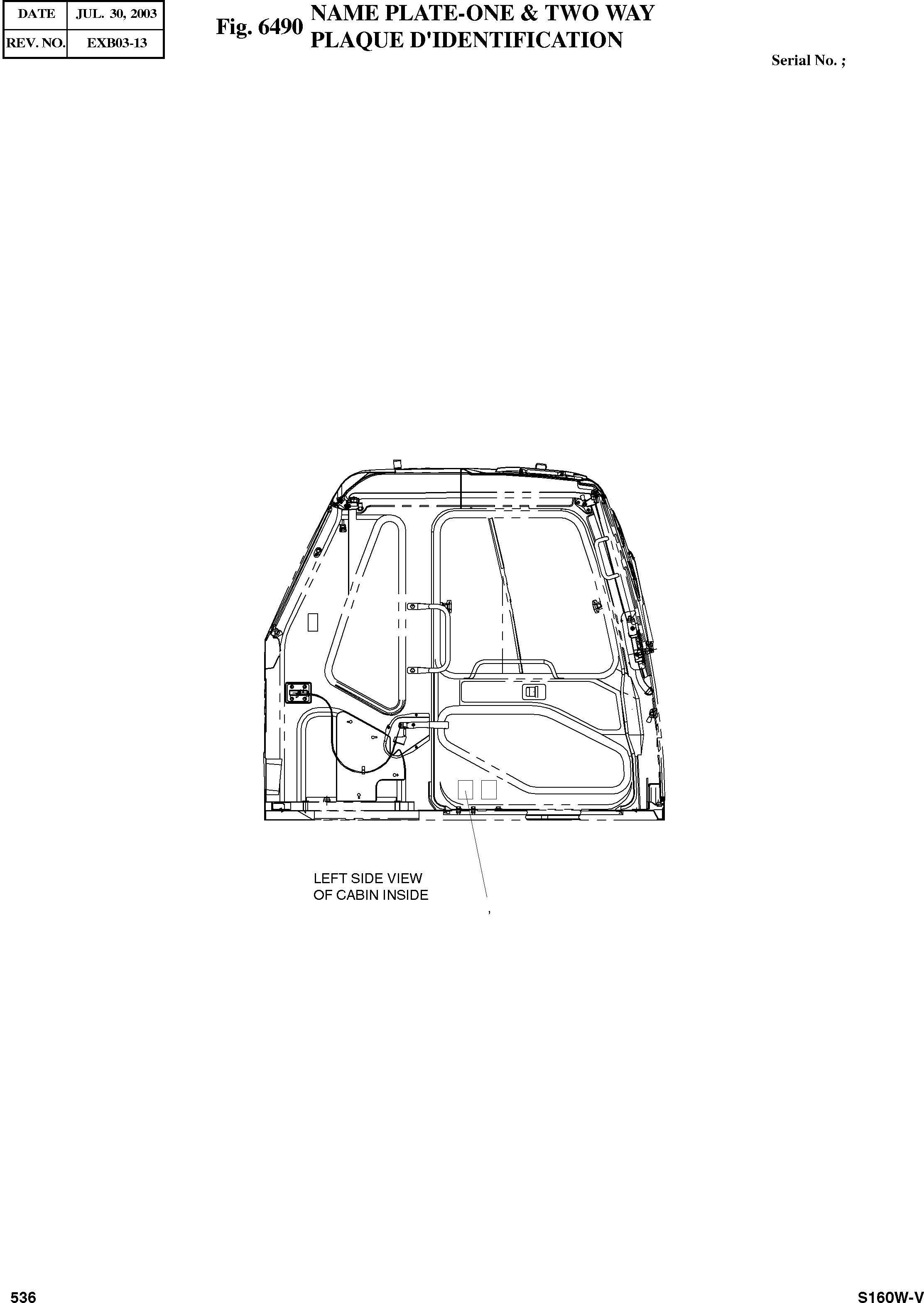 Other: DOOSAN-DAEWOO / SOLAR 160W-V(S160W-V) / NAME PLATE-ONE & TWO WAY(6490 : 6490)