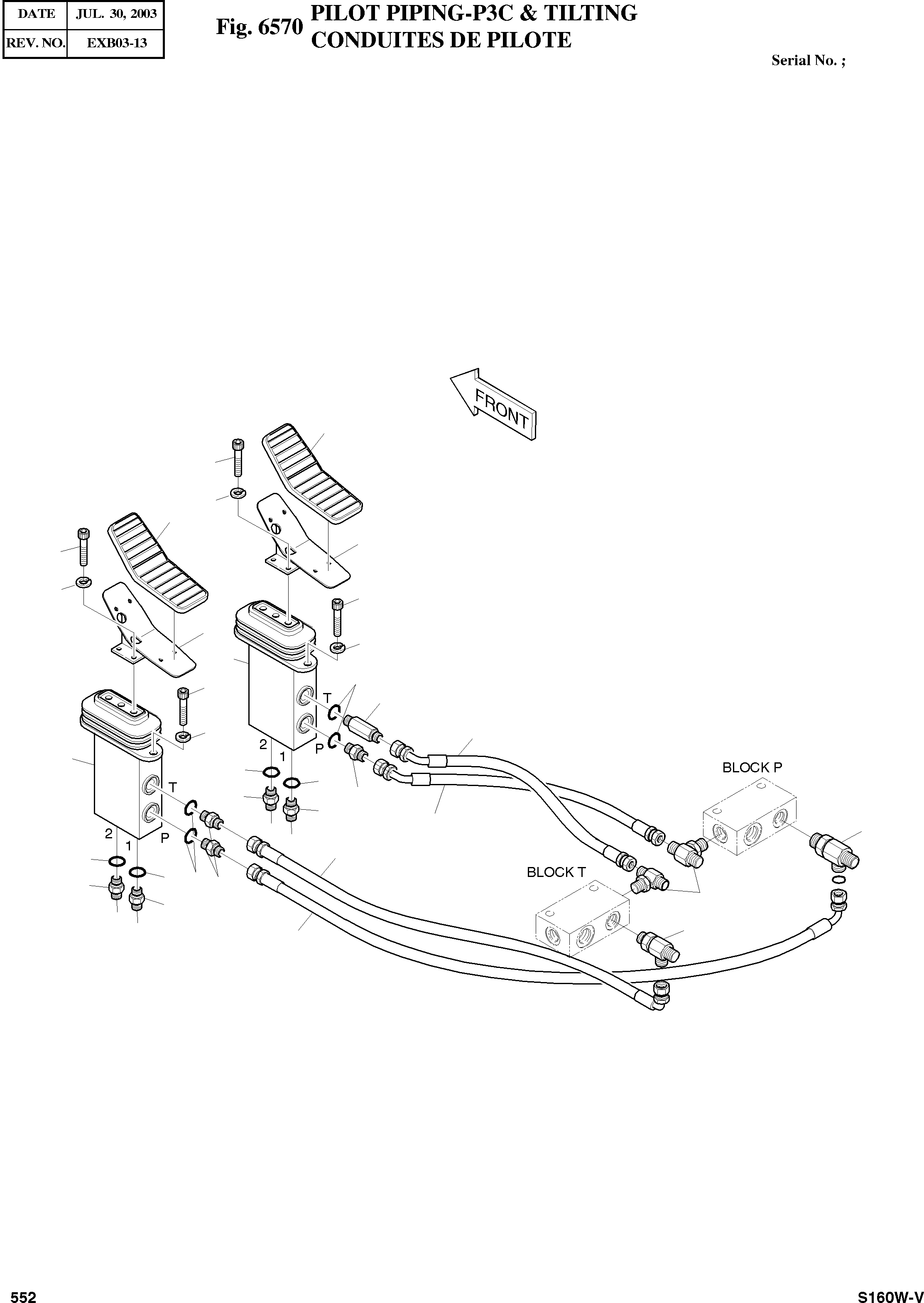 Other: DOOSAN-DAEWOO / SOLAR 160W-V(S160W-V) / PILOT PIPING-P3C & TILTING(6570 : 6570)