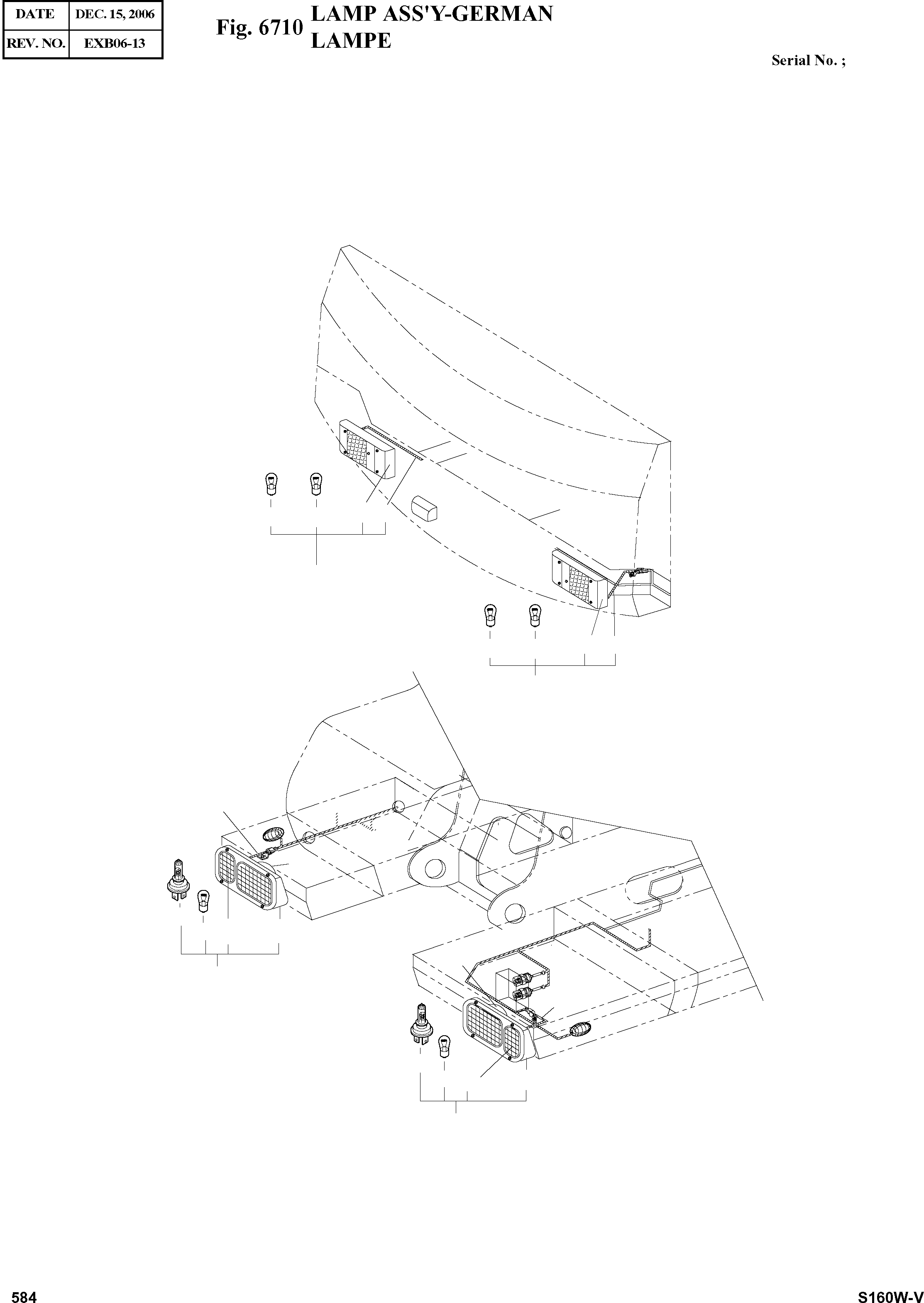 Other: DOOSAN-DAEWOO / SOLAR 160W-V(S160W-V) / LAMP ASS