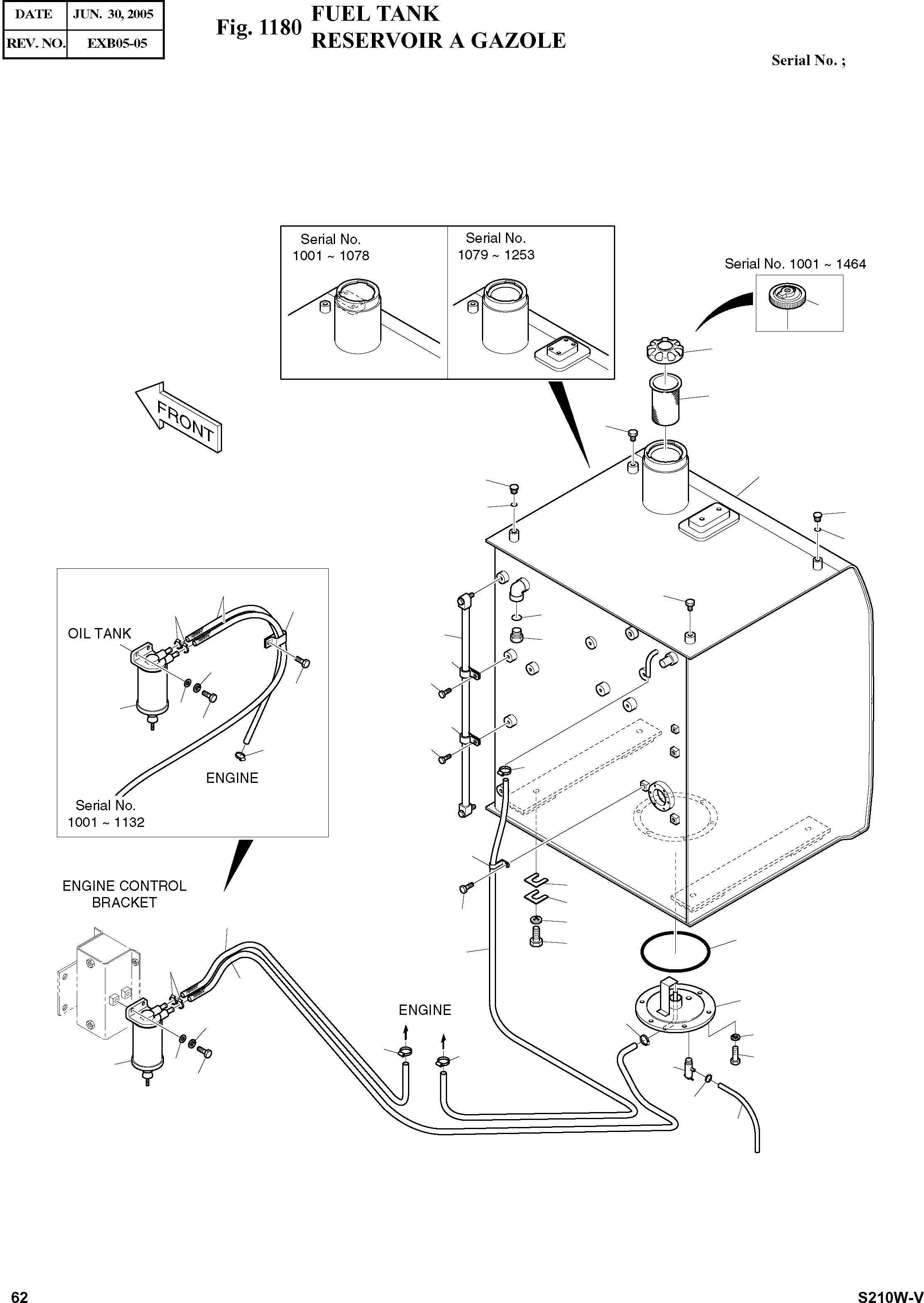 Other: DOOSAN-DAEWOO / SOLAR 210W-V(S210w-v) / FUEL TANK(1180 : 1180)