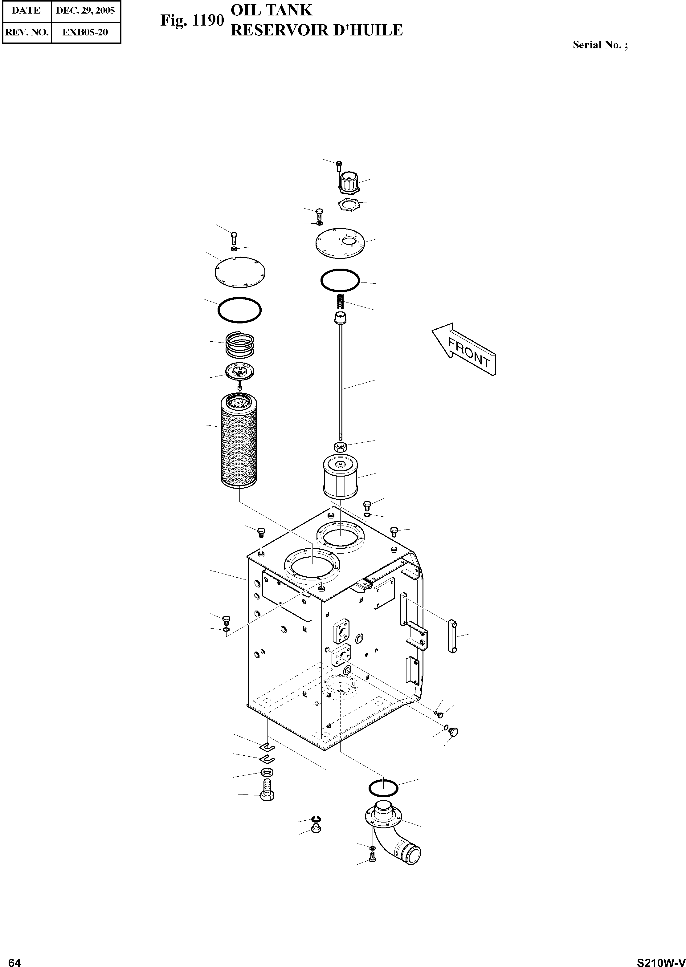 Other: DOOSAN-DAEWOO / SOLAR 210W-V(S210w-v) / OIL TANK(1190 : 1190)