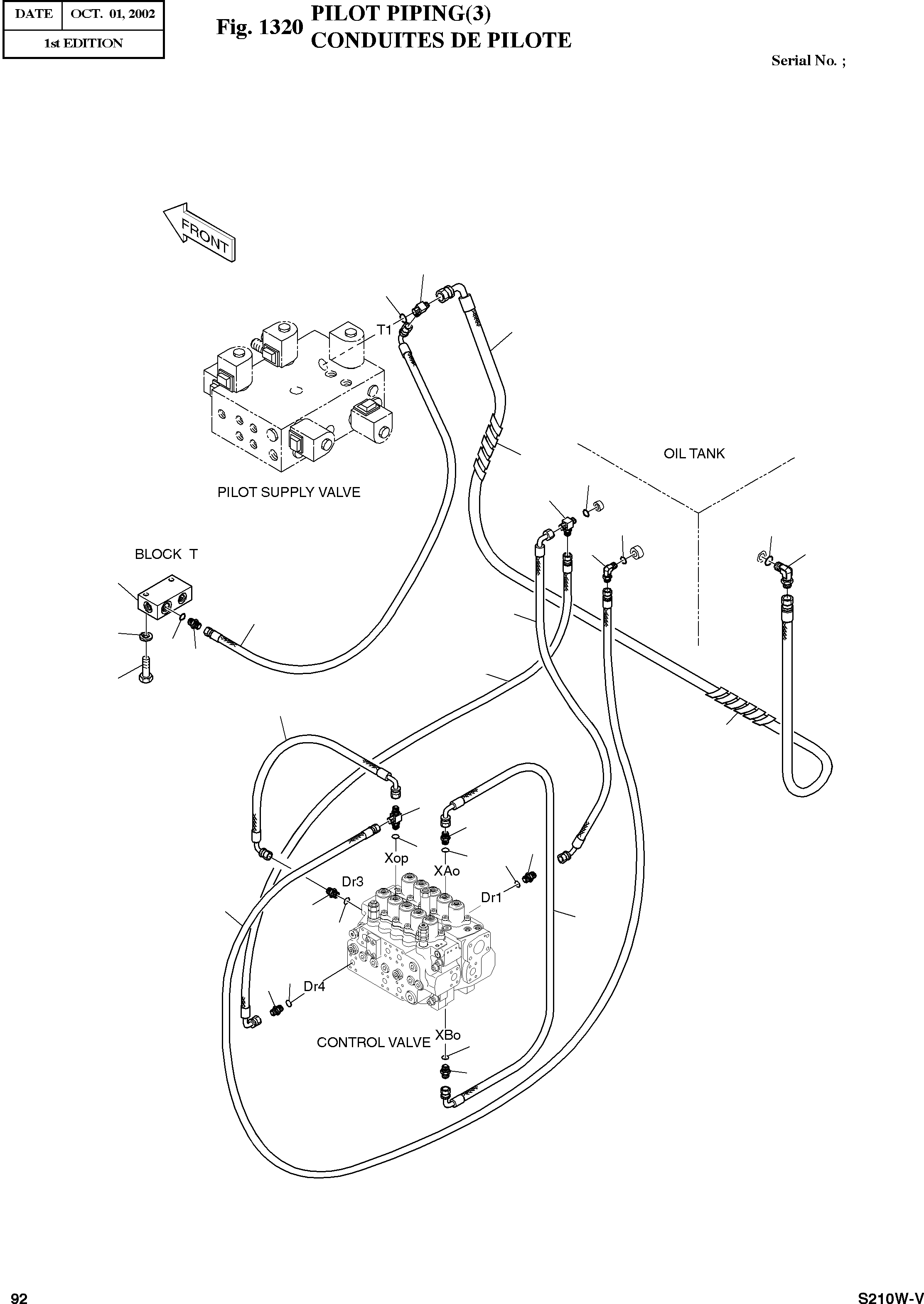 Other: DOOSAN-DAEWOO / SOLAR 210W-V(S210w-v) / PILOT PIPING(3)(1320 : 1320)