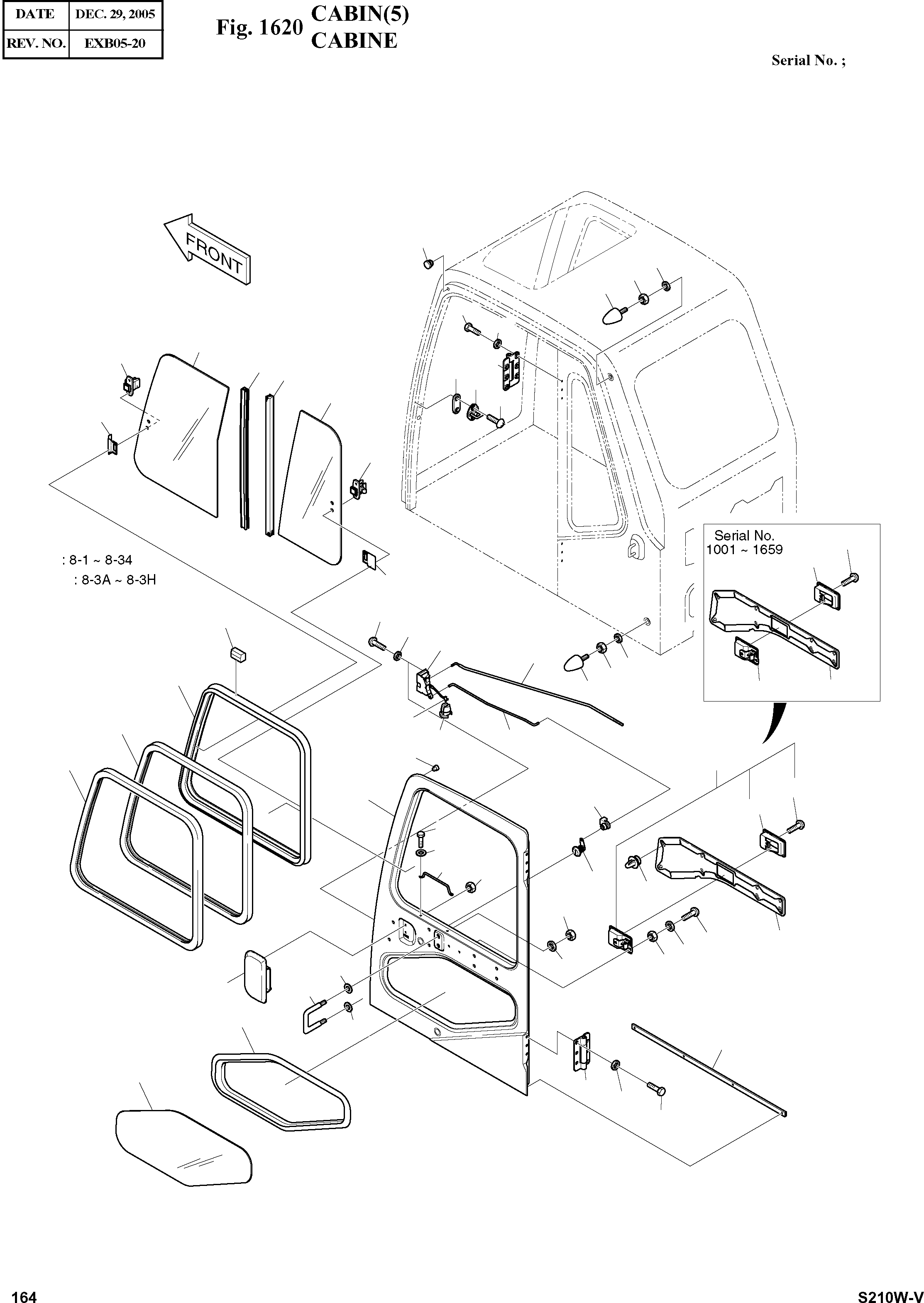 Other: DOOSAN-DAEWOO / SOLAR 210W-V(S210w-v) / CABIN(5)(1620 : 1620)