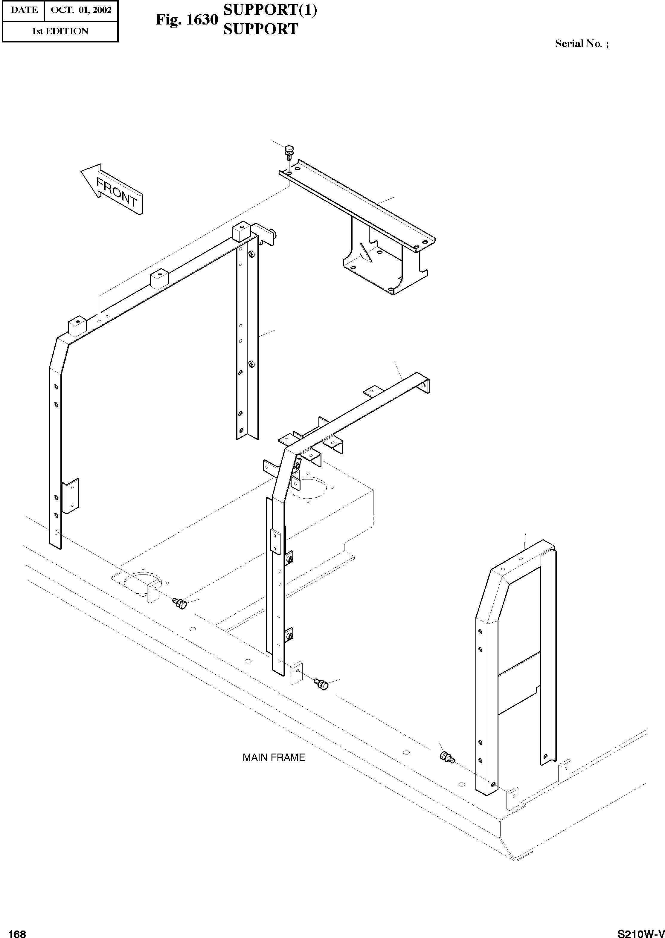 Other: DOOSAN-DAEWOO / SOLAR 210W-V(S210w-v) / SUPPORT(1)(1630 : 1630)