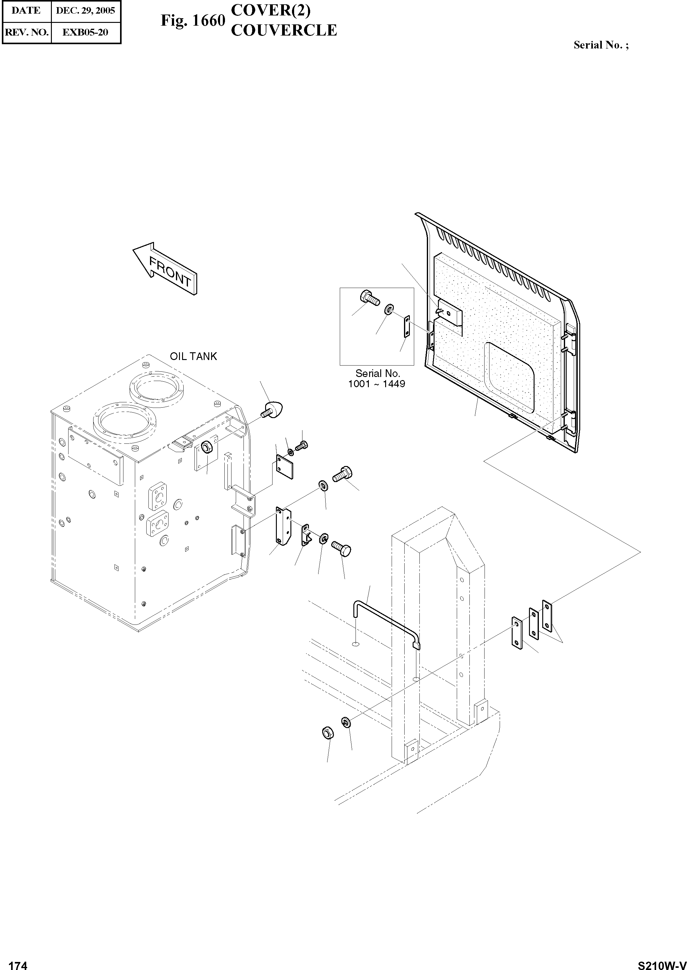 Other: DOOSAN-DAEWOO / SOLAR 210W-V(S210w-v) / COVER(2)(1660 : 1660)