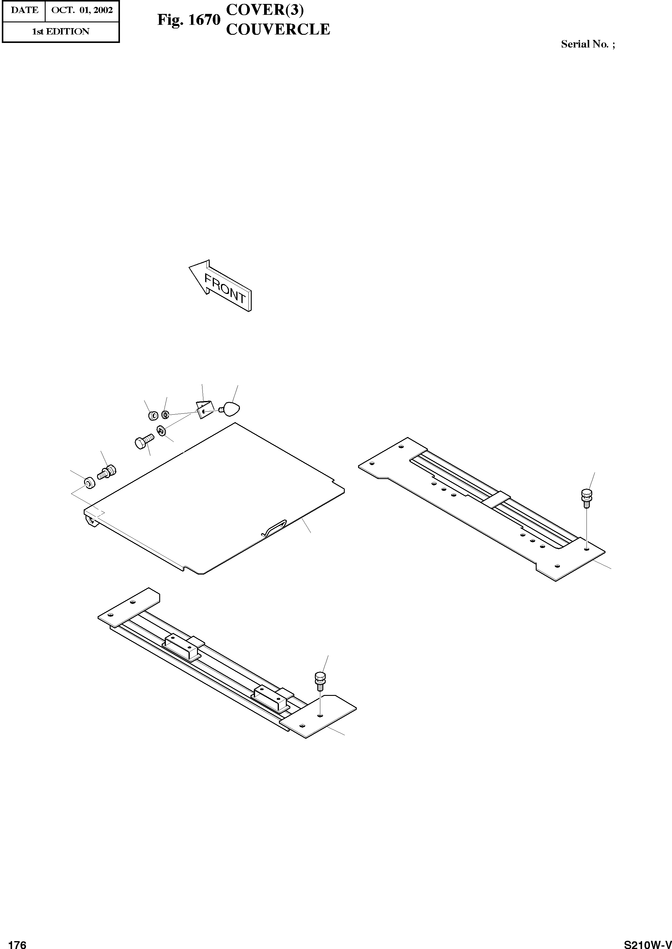 Other: DOOSAN-DAEWOO / SOLAR 210W-V(S210w-v) / COVER(3)(1670 : 1670)