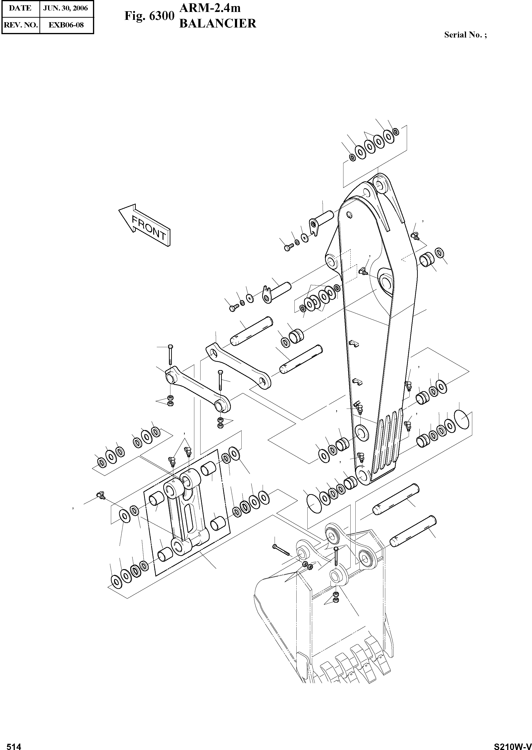 Other: DOOSAN-DAEWOO / SOLAR 210W-V(S210w-v) / ARM-2.4m(6300 : 6300)