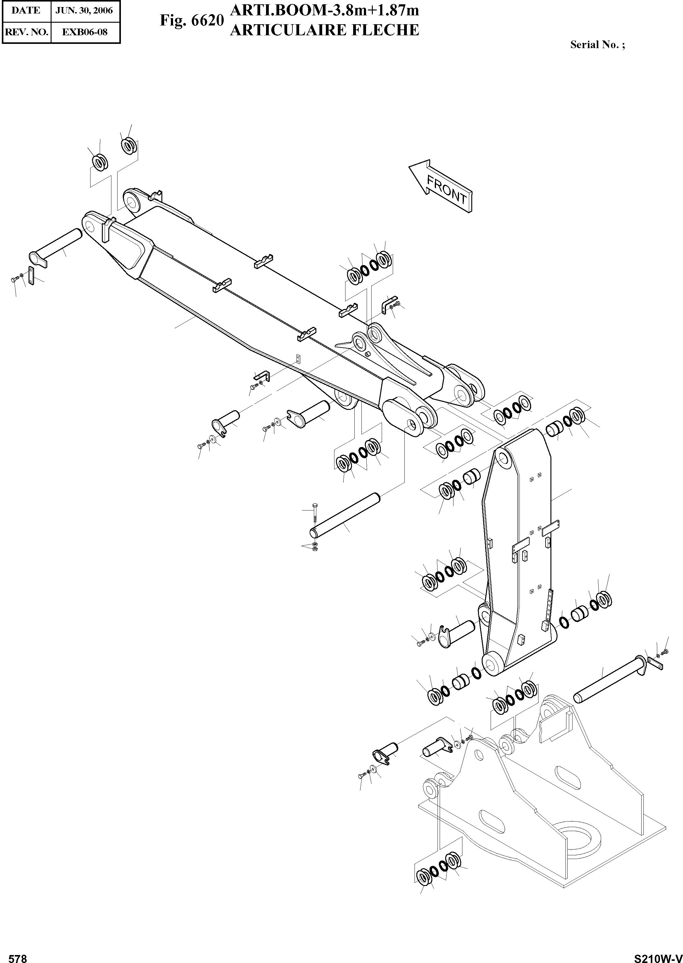Other: DOOSAN-DAEWOO / SOLAR 210W-V(S210w-v) / ARTI.BOOM-3.8m+1.87m(6620 : 6620)