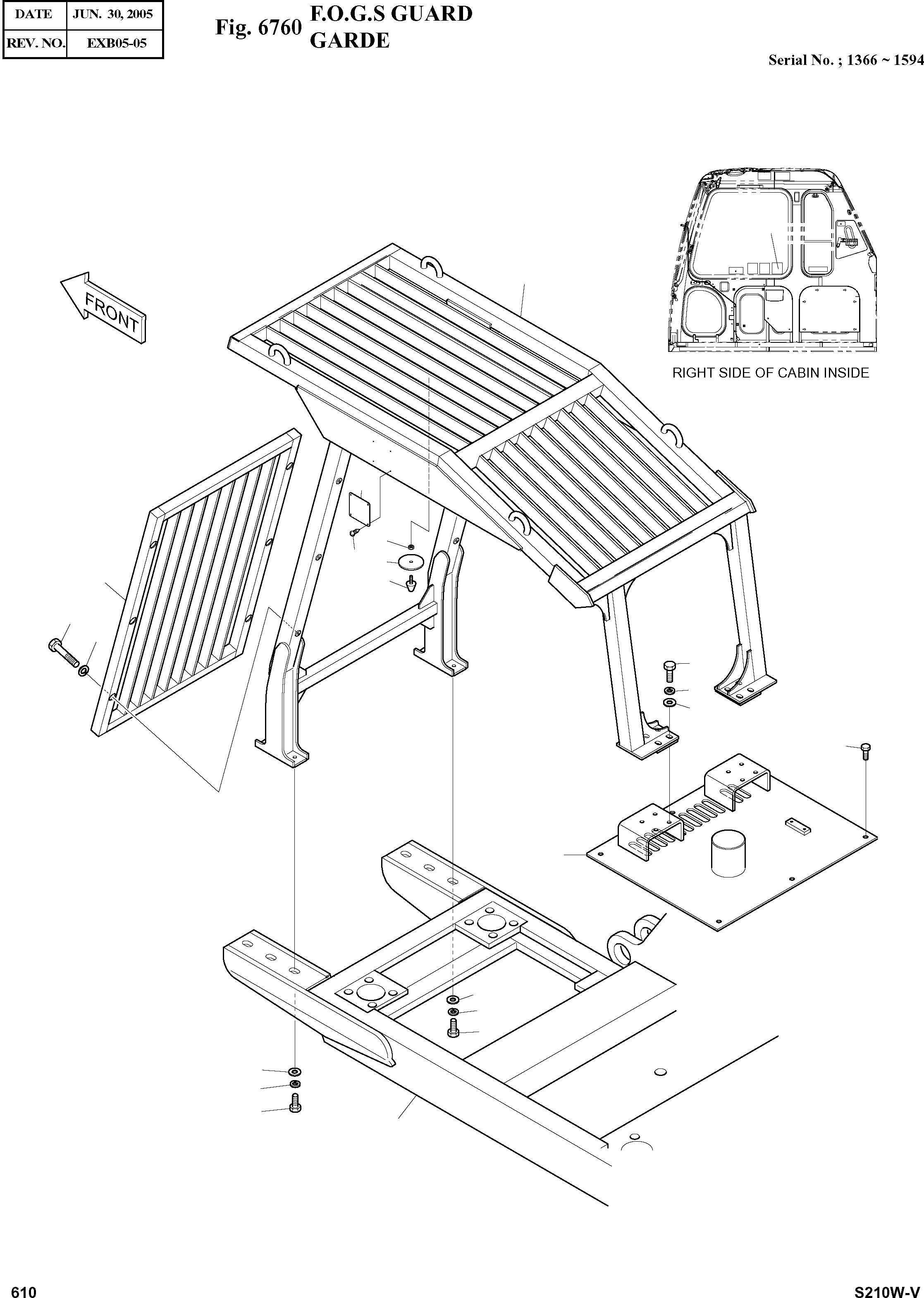 Other: DOOSAN-DAEWOO / SOLAR 210W-V(S210w-v) / F.O.G.S GUARD(6760 : 6760)
