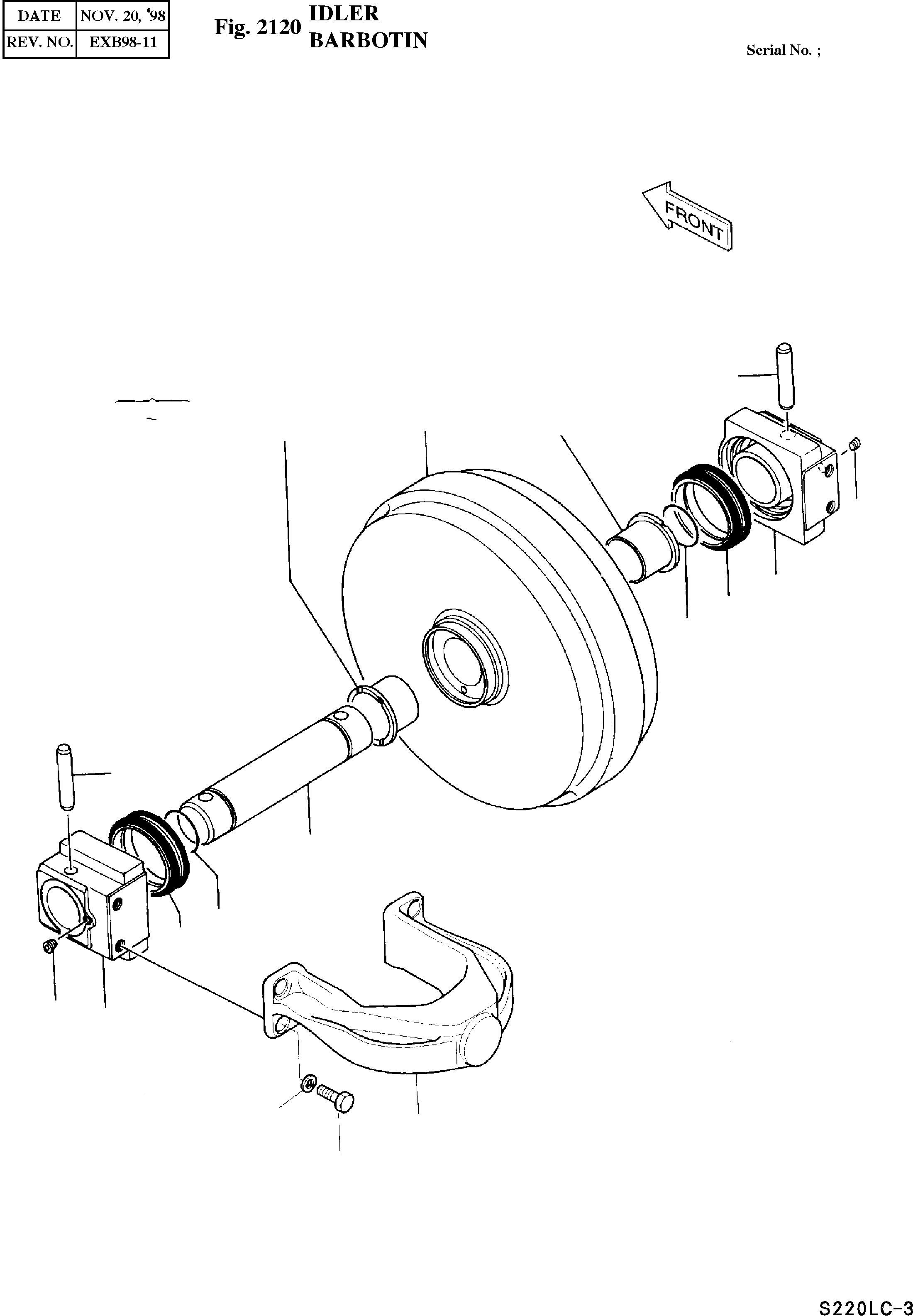 Other: DOOSAN-DAEWOO / SOLAR 220LC-III(S220lc-3) / IDLER(2120 : 2120)