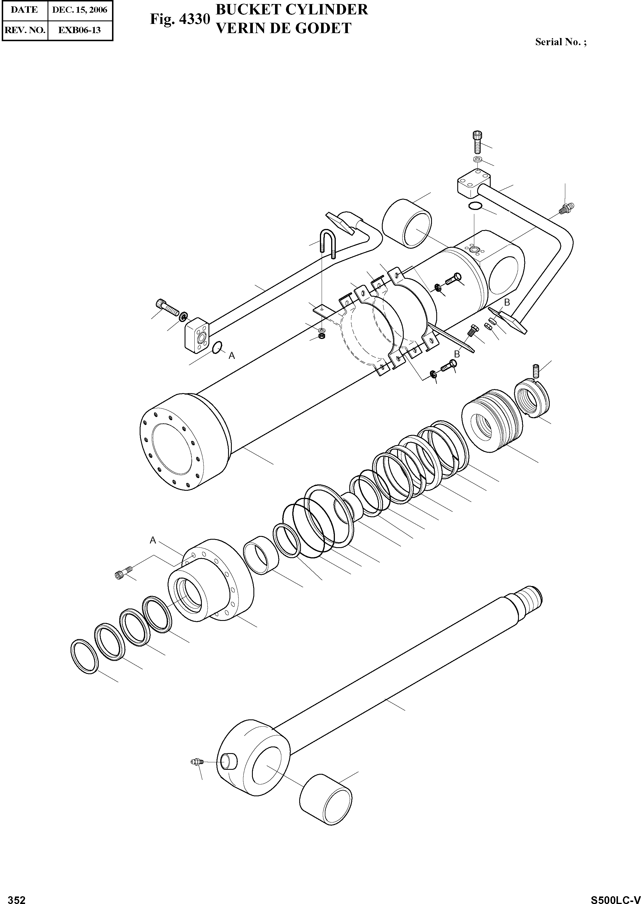Other: DOOSAN-DAEWOO / SOLAR 500LC-V(S500LC-V) / BUCKET CYLINDER(4330 : 4330)