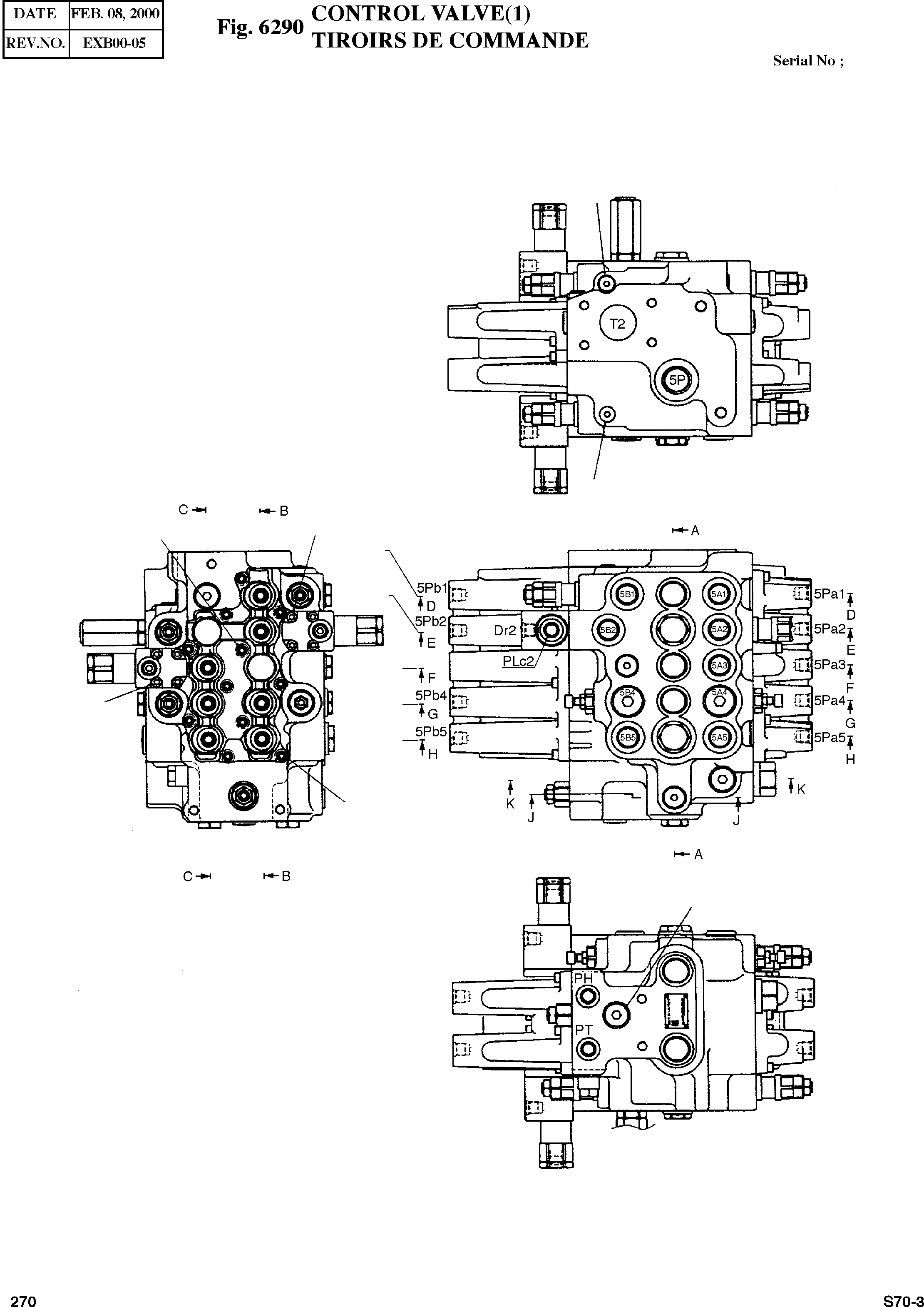 Other: DOOSAN-DAEWOO / SOLAR 70-III(S70-III) / CONTROL VALVE(1)(6290 : 6290)