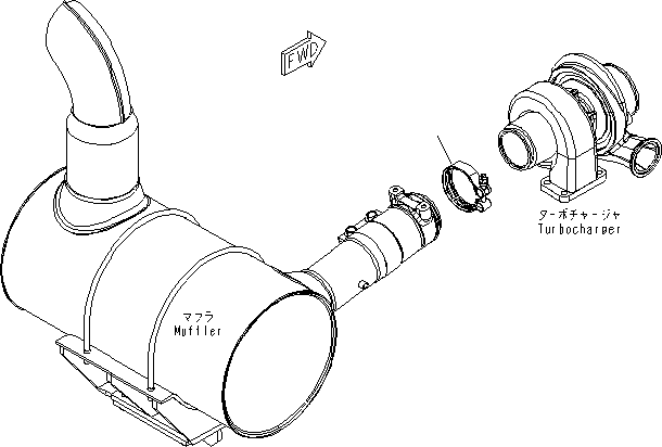 Engines Komatsu / SAA6D107E-1B-W S/N 30919040-UP(SAA107B1) / EXHAUST CONNECTOR CLAMP(030090 : A151R-01A2)