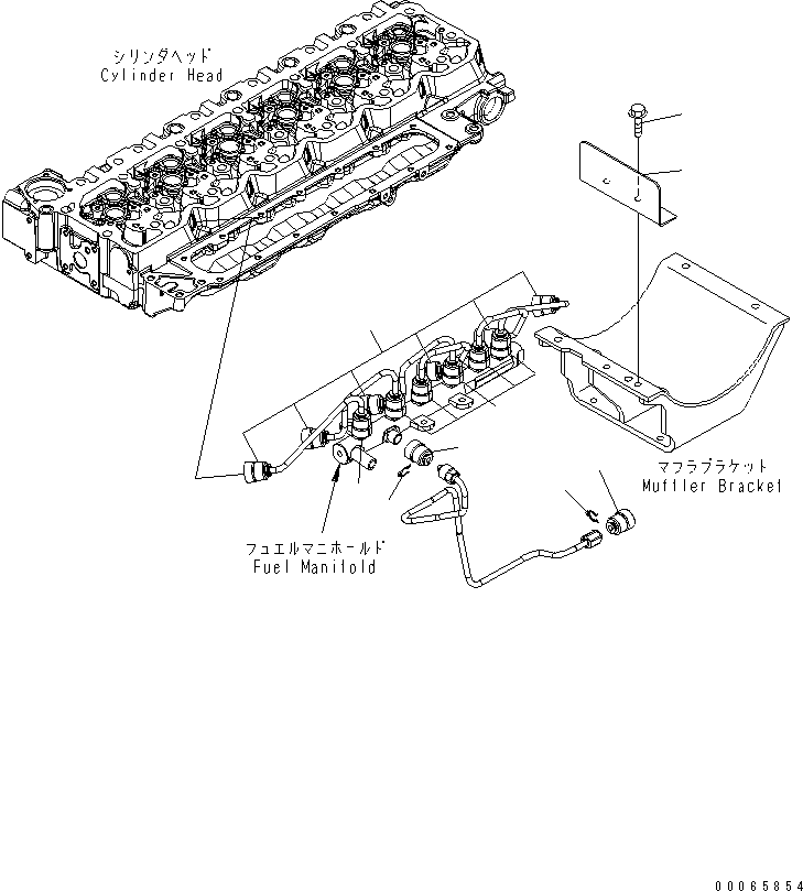Engines Komatsu / SAA6D107E-1C S/N .-UP(SAA6D01E) / FUEL INJECTOR CONNECTOR COVERS(030320 : A4103-A2A7)