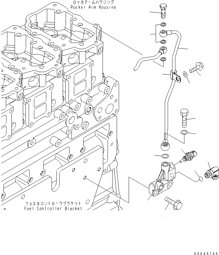 Engines Komatsu / SAA6D125E-5D S/N 560001-UP(SAA6D05E) / FUEL RETURN(030590 : A4230-A3M5)