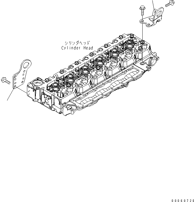 Komatsu parts book diagram for SAA6D107E-1KB-W S/N 30909615-UP: LIFTING BRACKET