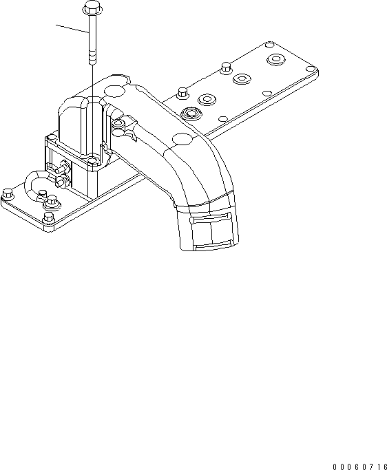 Komatsu parts book diagram for SAA6D107E-1KB-W S/N 30909615-UP: AIR INTAKE CONNECTOR MOUNTING