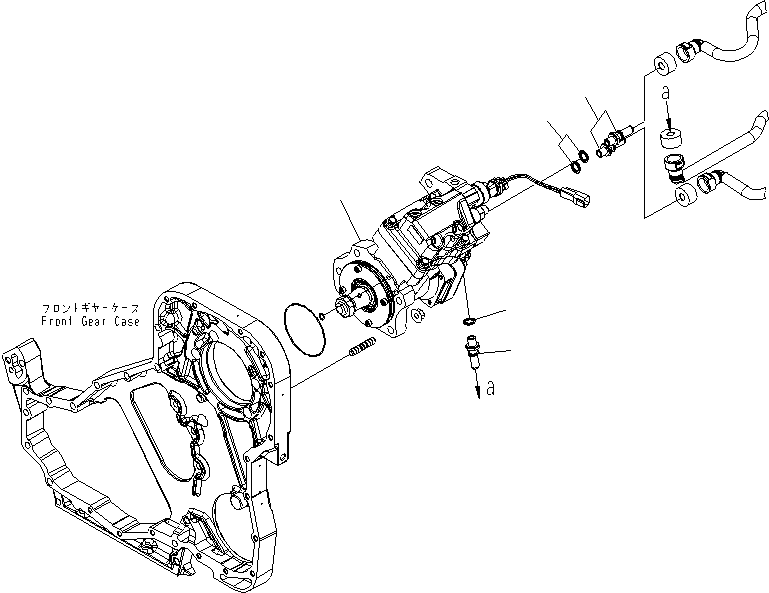 Komatsu parts book diagram for SAA6D114E-3 S/N .-UP: FUEL INJECTION PUMP