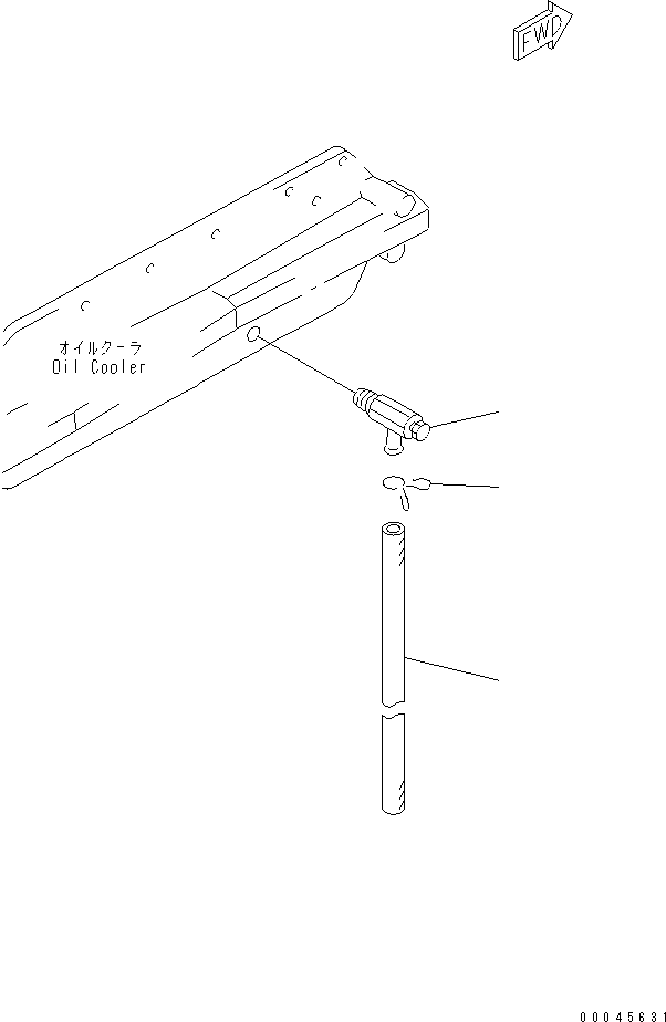 Komatsu parts book diagram for SAA6D125E-5 S/N 560001-UP: WATER DRAIN VALVE