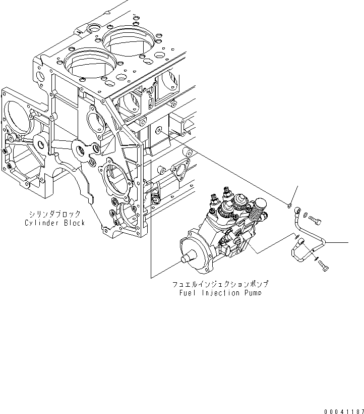 Engines Komatsu / SAA6D140E-5 S/N 530001-UP(SAA6D17E) / FUEL SUPPLY PUMP LUBRICATOR(030520 : A4060-A4C3)