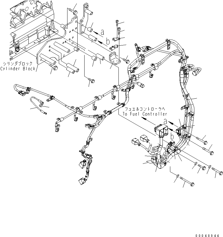 Engines Komatsu / SAA6D140E-5 S/N 530001-UP(SAA6D17E) / ELECTRICAL WIRING (1/4)(#530003-530697)(030730 : A6810-A4J9)