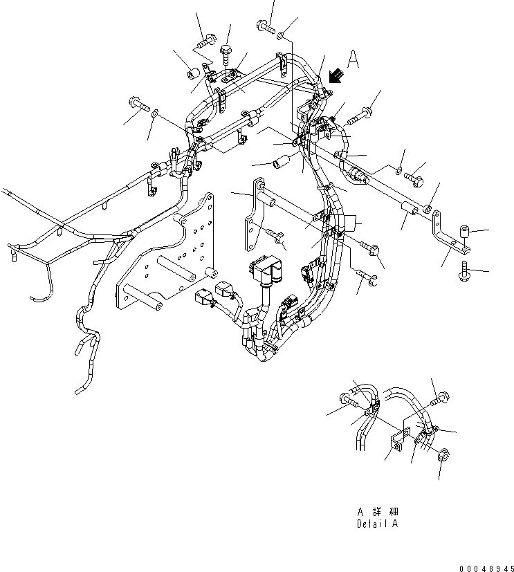 Engines Komatsu / SAA6D140E-5 S/N 530001-UP(SAA6D17E) / ELECTRICAL WIRING (2/4)(#530003-)(030750 : A6810-B4J9)