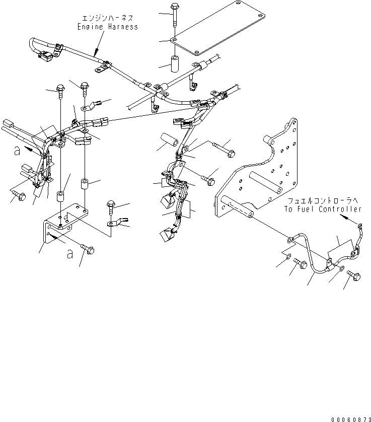 Engines Komatsu / SAA6D140E-5 S/N 530001-UP(SAA6D17E) / ELECTRICAL WIRING (4/4)(#530003-530697)(030780 : A6810-D4J9)