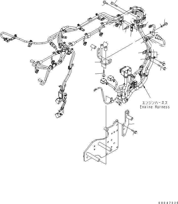 Engines Komatsu / SAA6D140E-5E S/N 530001-UP(SAA6D1JE) / ELECTRICAL WIRING (2/4)(#530008-530698)(030750 : A6810-B4K3)