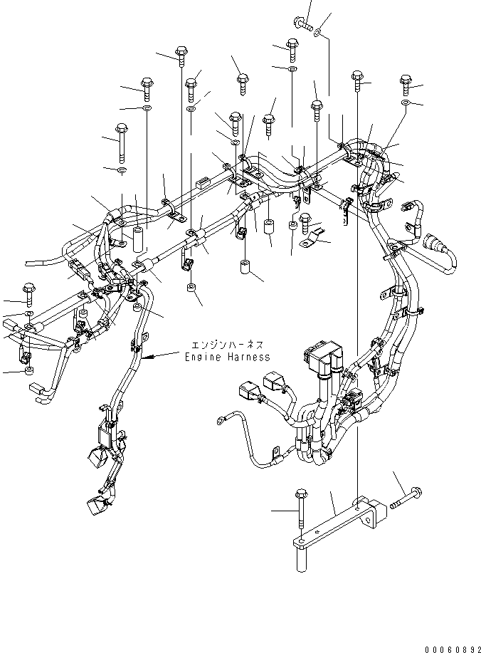 Komatsu parts book diagram for SAA6D140E-5E S/N 530001-UP: ELECTRICAL WIRING (3/4)(#530699-)