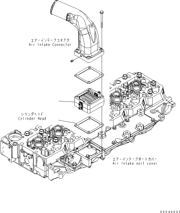 Engines Komatsu / SAA6D107E-1H S/N 26500006-UP(SAA6D1SE) / AIR INTAKE HEATER(030080 : A131R-01A3)