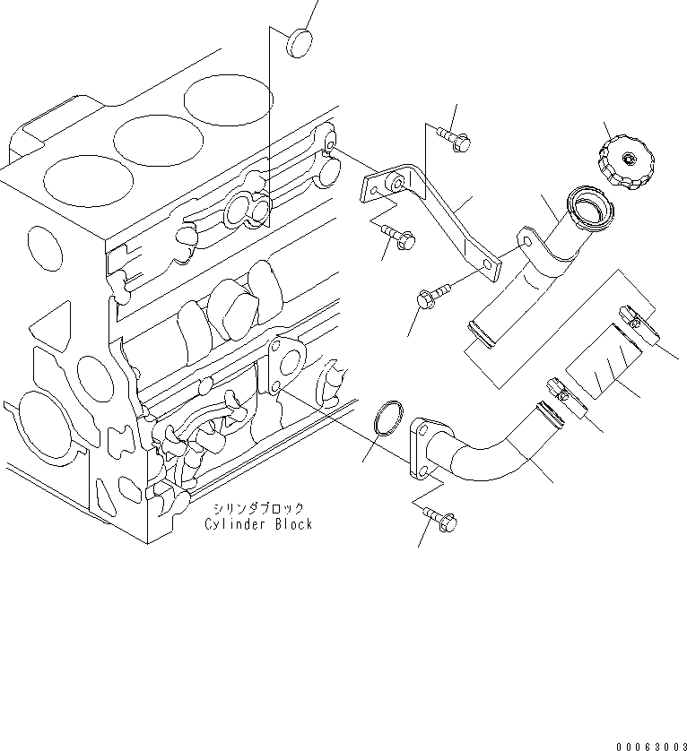 Engines Komatsu / SAA6D107E-1H S/N 26500006-UP(SAA6D1SE) / OIL FILLER(#26506237-)(030260 : A207P-01B1)