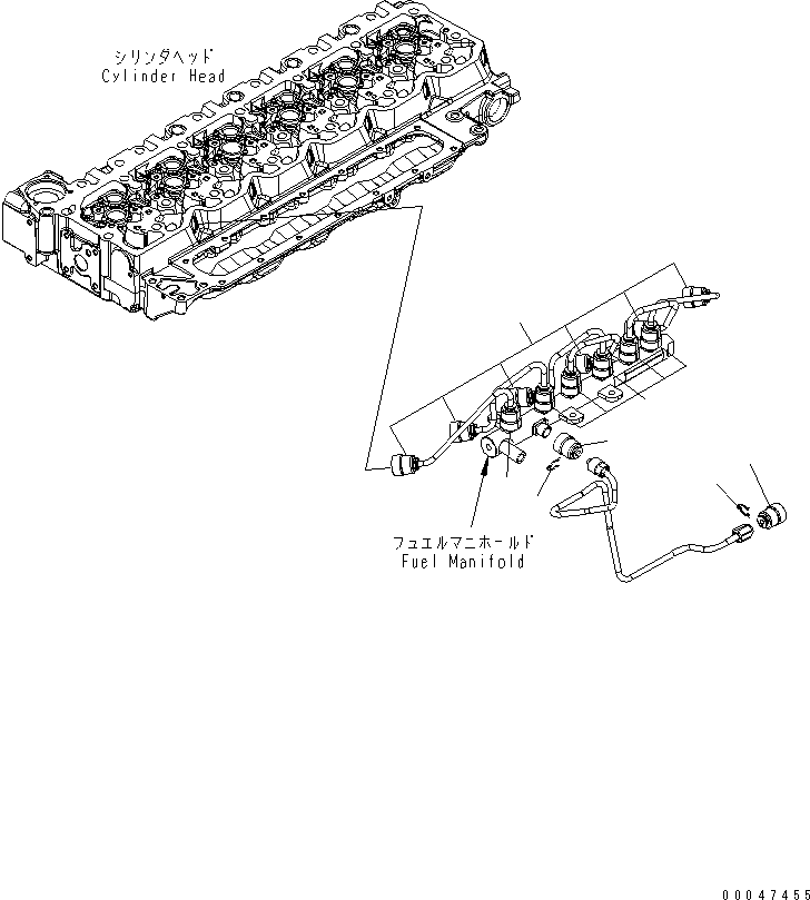 Engines Komatsu / SAA6D107E-1H S/N 26500006-UP(SAA6D1SE) / FUEL SYSTEM COVER(030520 : A417S-01A0)