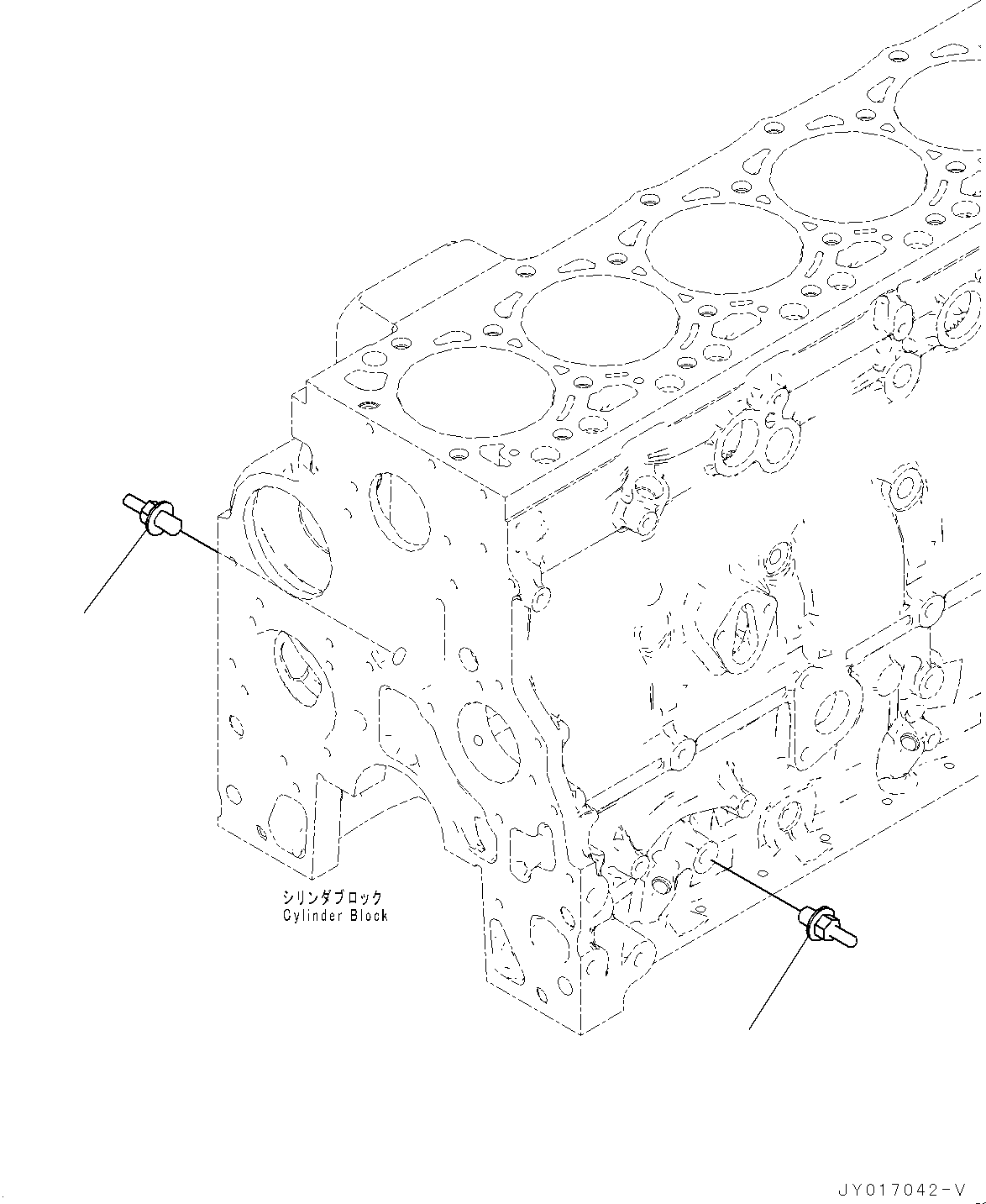 Engines Komatsu / SAA6D107E-2F S/N 2212910-UP (For WA320-7)(SAA6D7FH) / Electrical Parts, Bolt(F007001 : AEA00-001001)