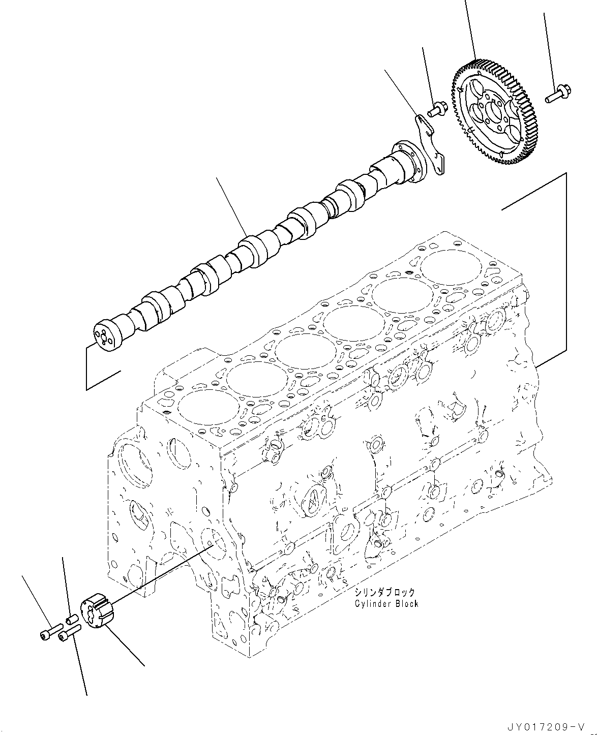 Engines Komatsu / SAA6D107E-2F S/N 2212910-UP (For WA320-7)(SAA6D7FH) / Parts Performance, Camshaft(G001001 : APP10-001001)