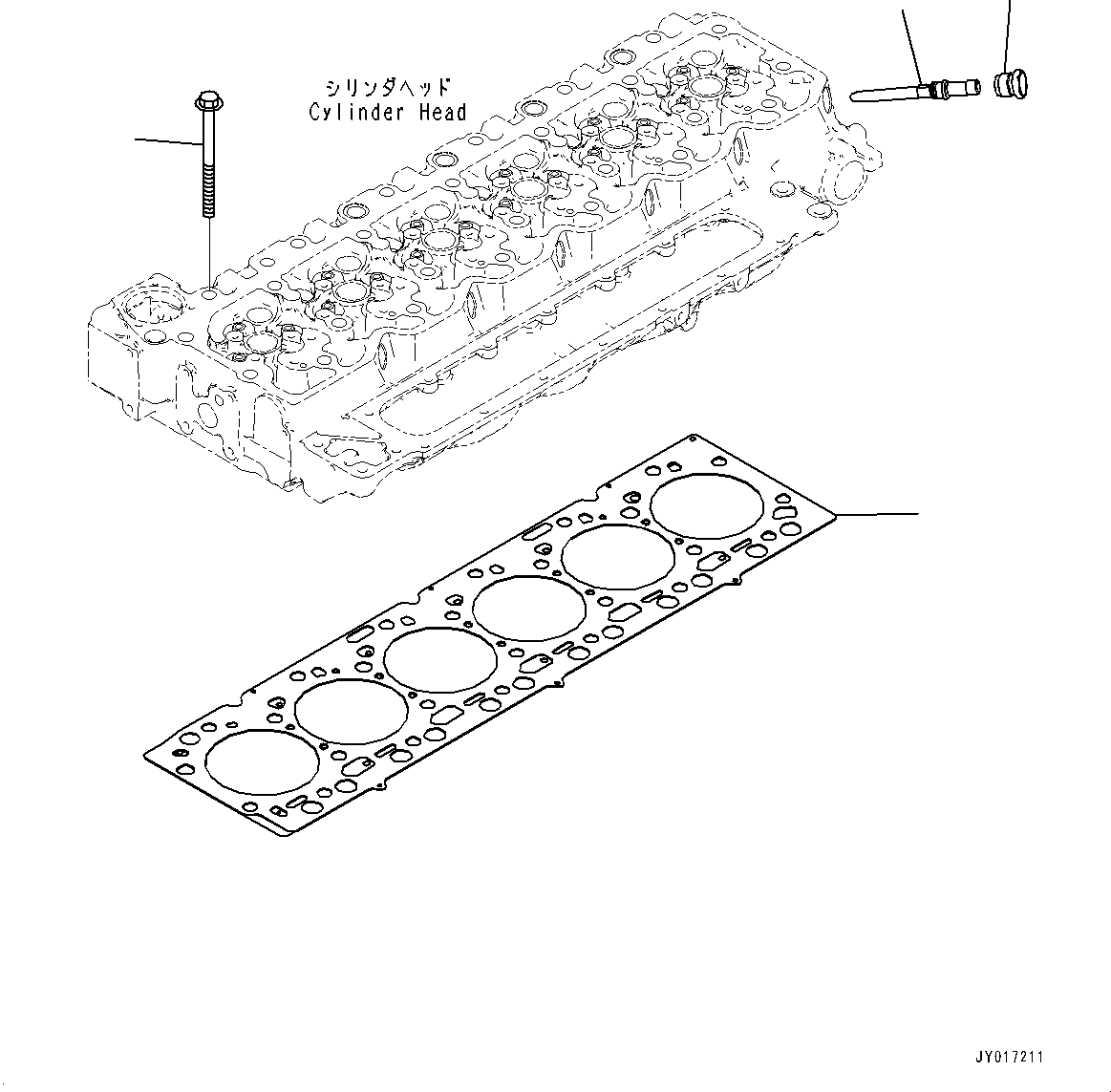 Engines Komatsu / SAA6D107E-2F S/N 2212910-UP (For WA320-7)(SAA6D7FH) / Parts Performance, Cylinder Head(G001003 : APP10-001003)