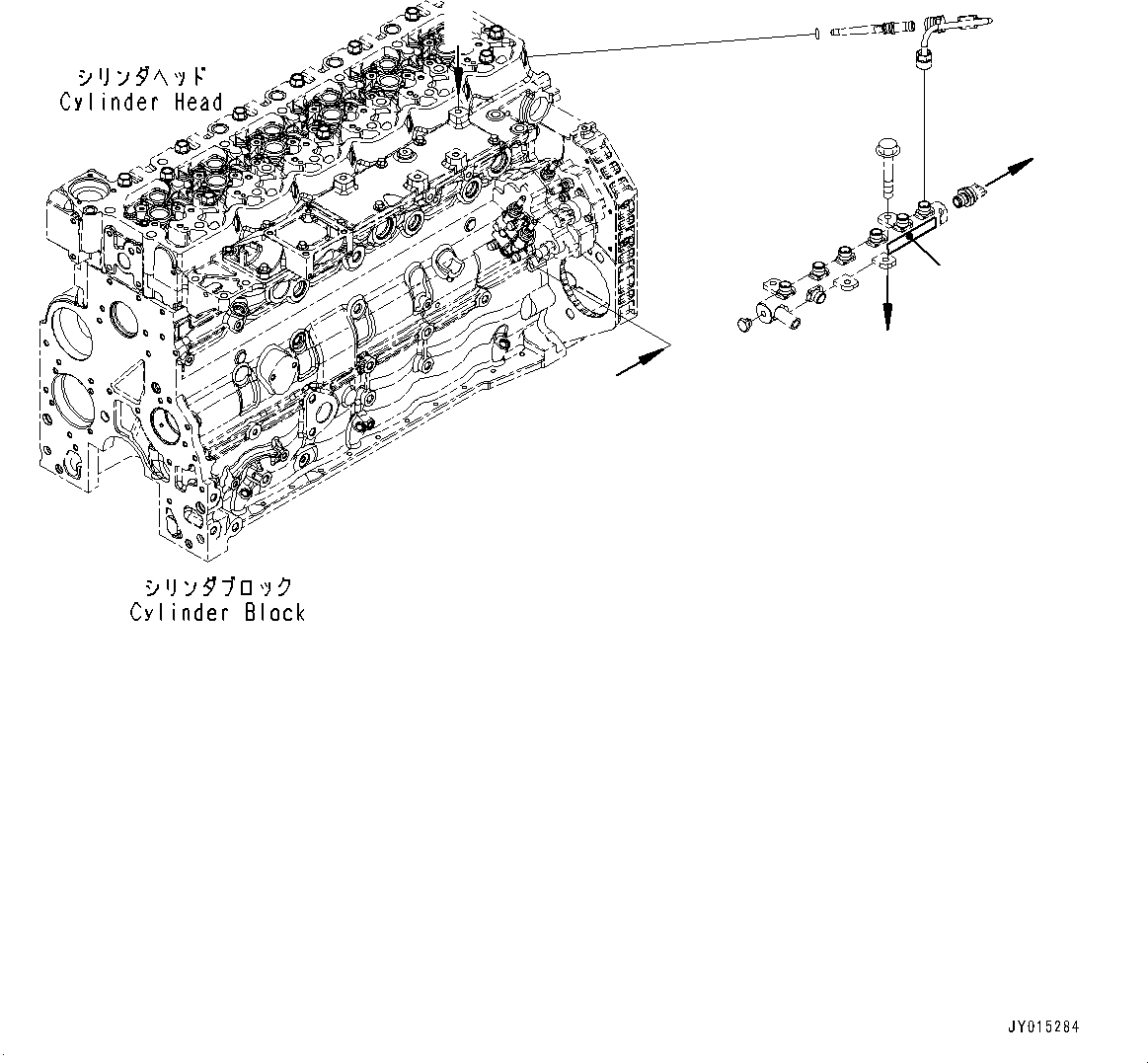 Engines Komatsu / SAA6D107E-2F S/N 2212910-UP (For WA320-7)(SAA6D7FH) / Caution Plates, Common Rail(I001001 : A9810-001001)