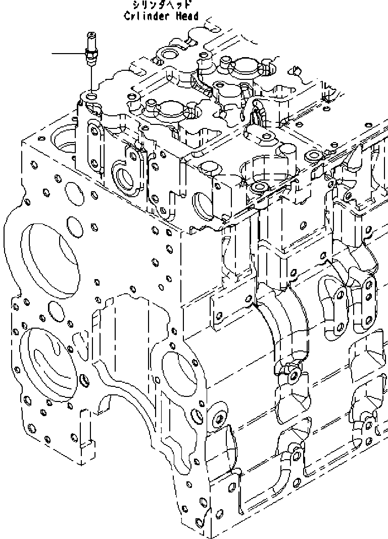 Komatsu parts book diagram for SAA6D114E-3D S/N 26852735-UP: CYLINDER HEAD FITTING PARTS