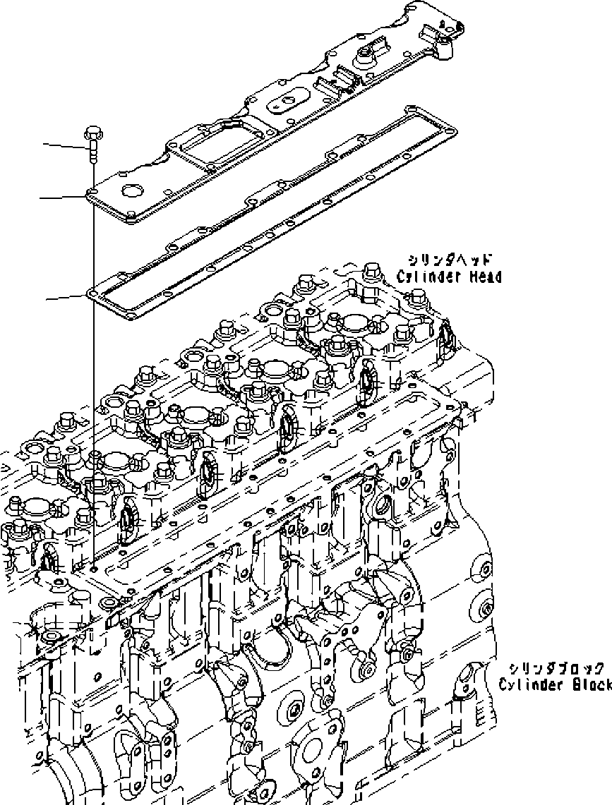 Komatsu parts book diagram for SAA6D114E-3D S/N 26852735-UP: AIR INTAKE MANIFOLD