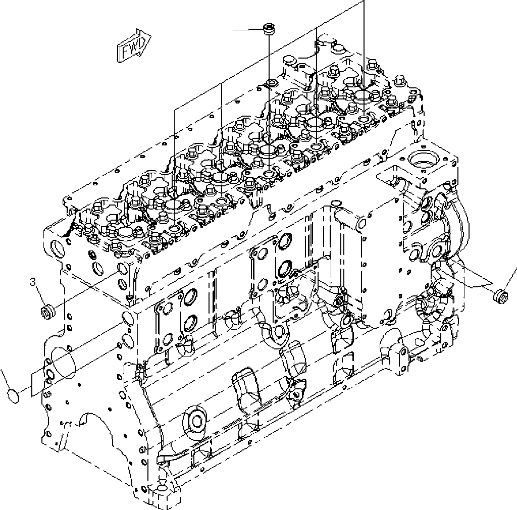 Komatsu parts book diagram for SAA6D114E-3D S/N 26852735-UP: CABIN HEATER PLUG
