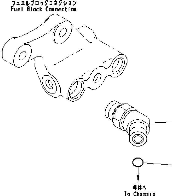 Komatsu parts book diagram for SAA6D114E-3D S/N 26852735-UP: FUEL INLET FITTING