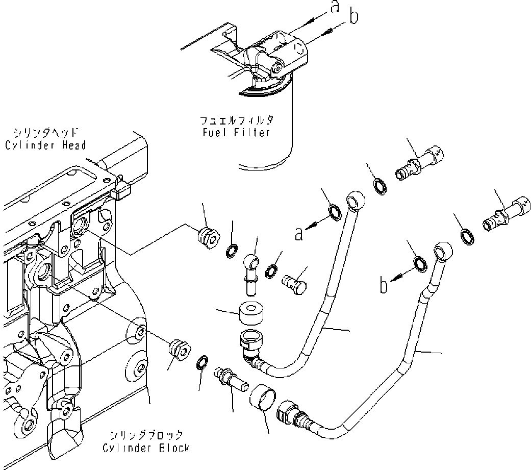 Komatsu parts book diagram for SAA6D114E-3D S/N 26852735-UP: CORROSION PIPING