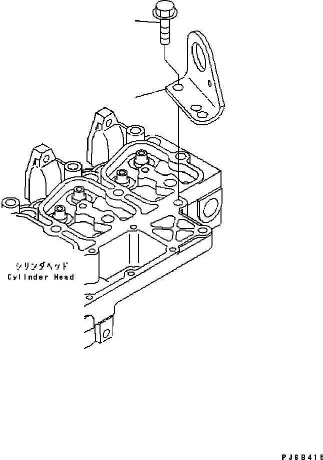 Engines Komatsu / SAA6D102E-2 S/N 30380718-UP(SAA6DW2B) / REAR HANGER(030020 : A1050-01A0)