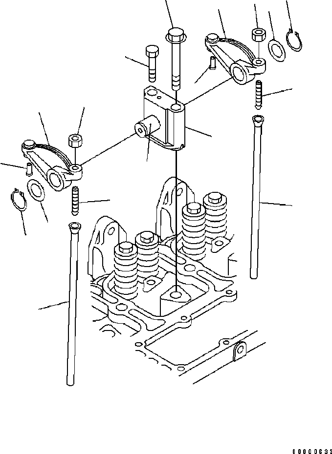 Engines Komatsu / SAA6D102E-2 S/N 30380718-UP(SAA6DW2B) / ROCKER ARM(030330 : A241P-01A0)