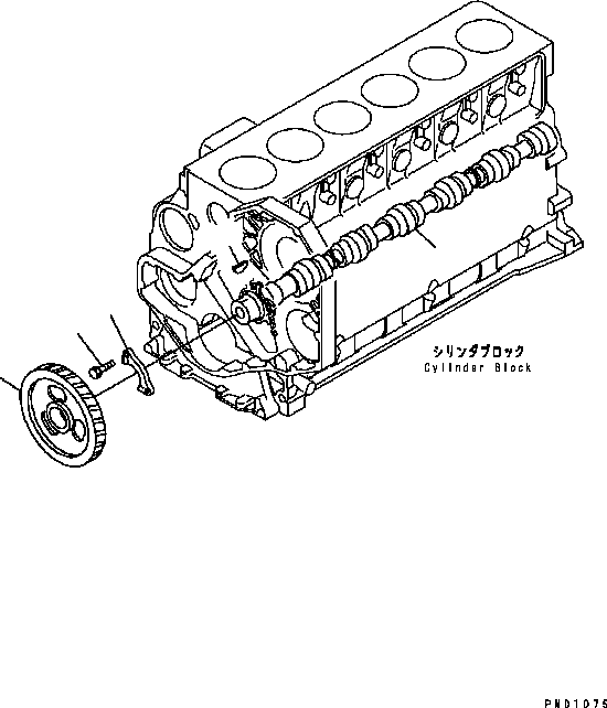 Engines Komatsu / SAA6D102E-2 S/N 30380718-UP(SAA6DW2B) / CAMSHAFT(030350 : A2419-01A0)