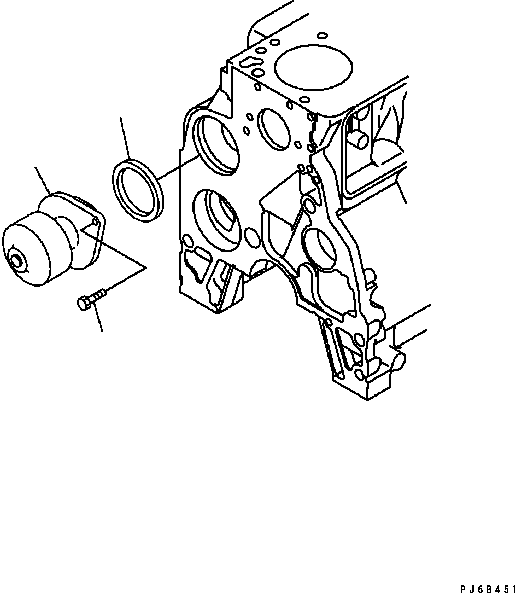 Engines Komatsu / SAA6D102E-2 S/N 30380718-UP(SAA6DW2B) / WATER PUMP(030610 : A5019-01A0)