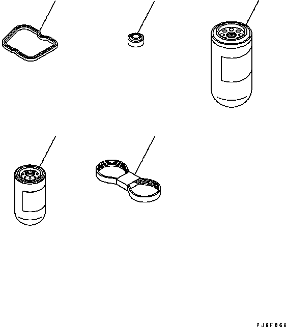 Engines Komatsu / SAA6D102E-2 S/N 30380718-UP(SAA6DW2B) / SPARE PARTS(030750 : B9999-01R0)