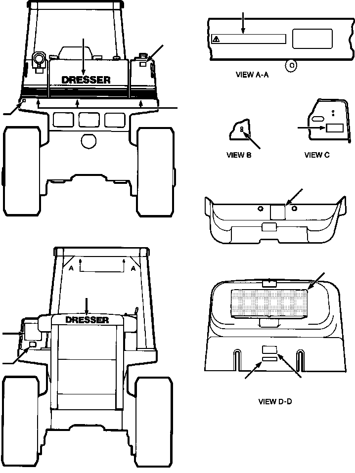 Crawler Bulldozers DRESSTA / TD-25G S/N U002001-Up/P070001-P072000(TD25G) / PRODUCT GRAPHICS FOREIGN LANGUAGE - STANDARD MACHINES(02-006 : 02-006)