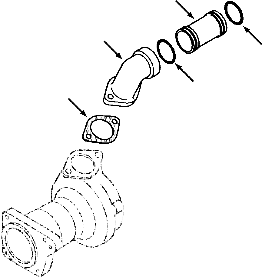 Crawler Bulldozers DRESSTA / TD-25G S/N U002001-Up/P070001-P072000(TD25G) / ENGINE CONVERSION PACKAGE - 3 OF 3 CONVERT TO ENGINE MOUNTED CONVERTER COOLER - STANDARD MACHINES(02-032 : 02-032)